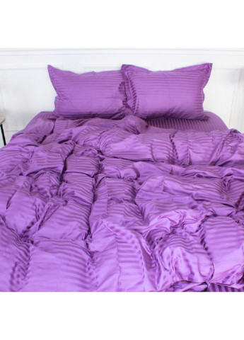 Постельное белье Satin Stripe 30-0009 Purple 200х220 Евро (2200005250723) Mirson (254075400)