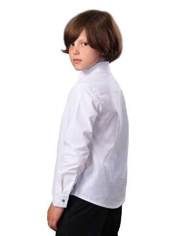 Белая кэжуал рубашка однотонная Timbo