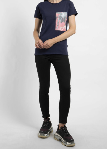 Темно-синя футболка з принтом Lupin Ko Samui - (250382484)