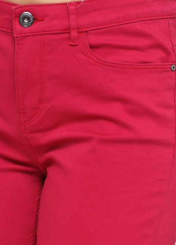 Малиновые кэжуал демисезонные зауженные брюки Esmara