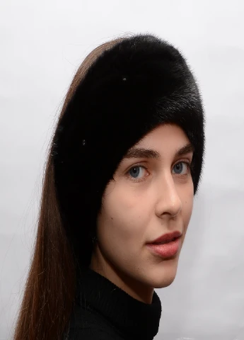 Жіноча хутрова норкова пов'язка на голову Меховой Стиль (205139990)