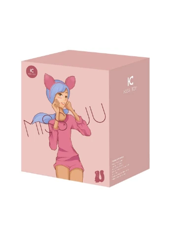 Вакуумний стимулятор з вібрацією KisToy Miss UU Pink, іграшка 2-в-1 KissToy (252297746)