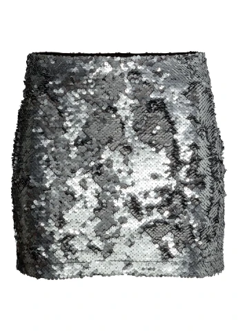 Черная однотонная юбка H&M