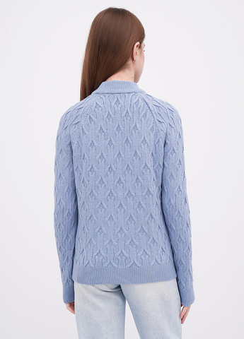 Голубой зимний свитер EQUILIBRI