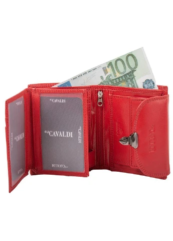 Жіночий шкіряний гаманець 12,5х10х2,5 см 4U Cavaldi (250096889)