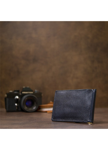 Чоловік шкіряний затиск для грошей 12х8х0,7 см Grande Pelle (250097138)