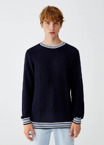 Темно-синій демісезонний джемпер джемпер Pull & Bear