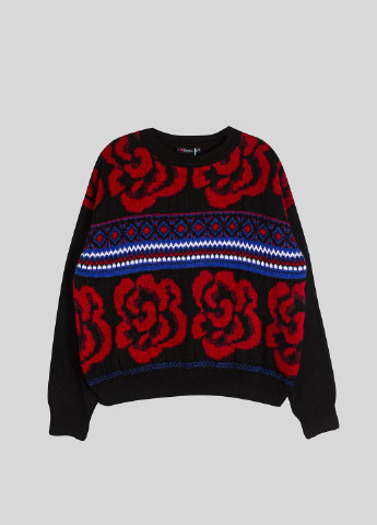 Черный зимний свитер Even&Odd