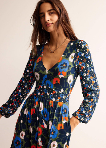 Комбінована кежуал сукня Boden з квітковим принтом