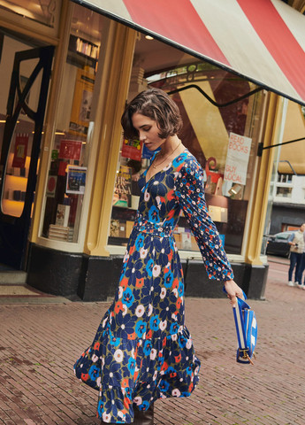 Комбінована кежуал сукня Boden з квітковим принтом