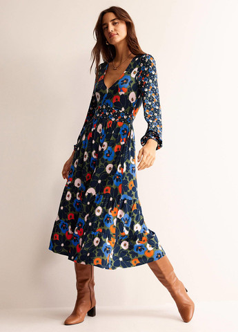 Комбінована кежуал сукня Boden з квітковим принтом