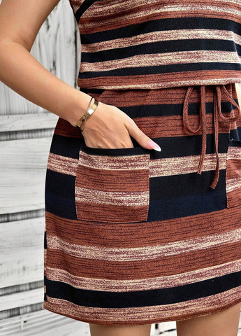 Комбінована кежуал сукня сукня-майка SHEIN в смужку