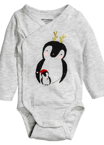 Комбінований демісезонний комплект (боді, брюки, шапка) H&M
