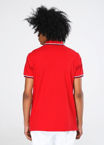 Красная футболка-поло для мужчин Alcott с логотипом
