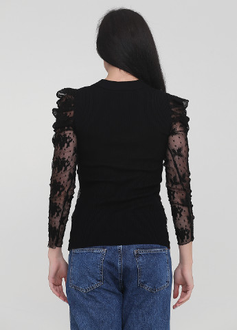 Черная демисезонная блуза Elisa Fanti