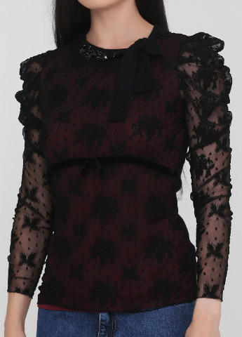 Черная демисезонная блуза Elisa Fanti