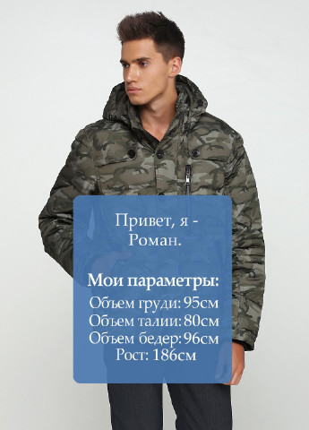Оливкова (хакі) зимня куртка Tom Tailor