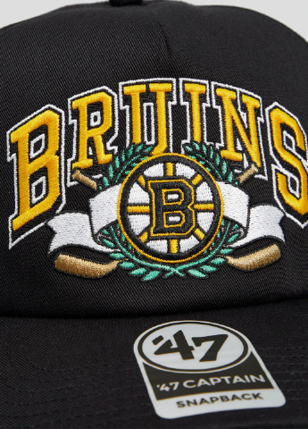 Черная кепка Bruins Laurel Captain Dtr 47 Brand (255240920)