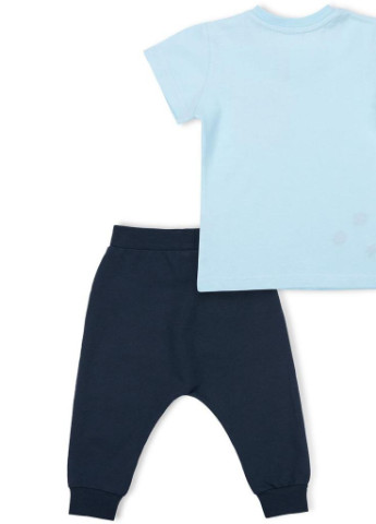 Синій літній костюм десткий з кишеньками (10234-86g-blue) Breeze