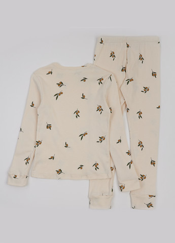 Бежева всесезон піжама (лонгслів, штани) лонгслів + брюки ArDoMi