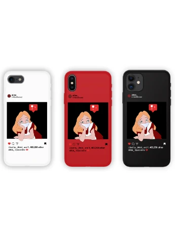 Чехол силиконовый Apple Iphone 8 plus Алиса в маске Дисней Карантин (Disney Quarantine) (6154-1419) MobiPrint (219775986)