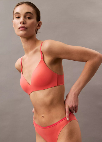 Розовый демисезонный комплект (бюстгальтер, трусики) Calvin Klein