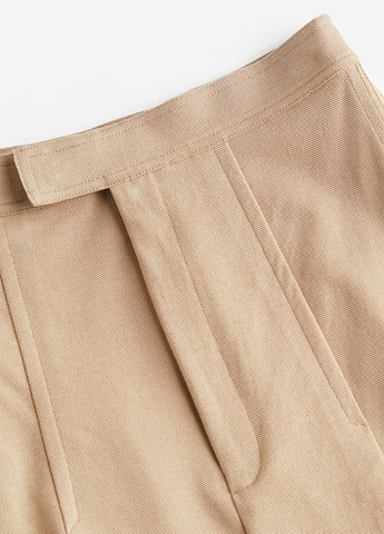 Бежевые кэжуал демисезонные клеш брюки H&M