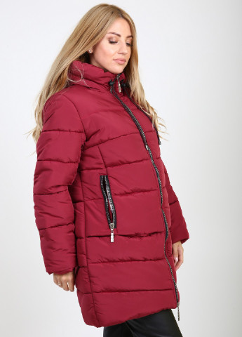 Бордовая зимняя куртка Van Gils