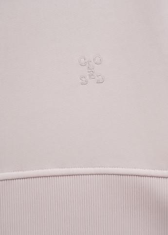 Світло-ліловий світшот Closed однотонний вишивка (304433522)