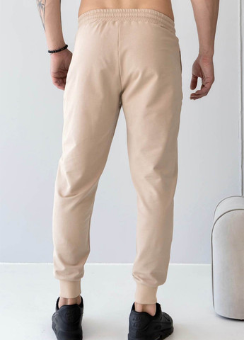 Светло-бежевые спортивные демисезонные джоггеры брюки TOTALFIT