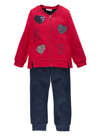 Червоний демісезонний комплект (кофта, штани) Brums