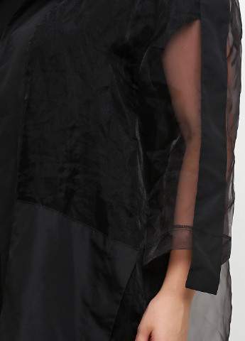 Черный демисезонный комплект (платье, кардиган) Lazor fashion