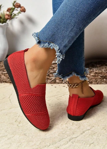 Красные слипоны SHEIN однотонные