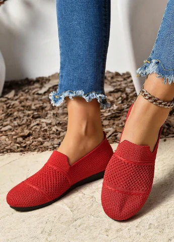 Красные слипоны SHEIN однотонные