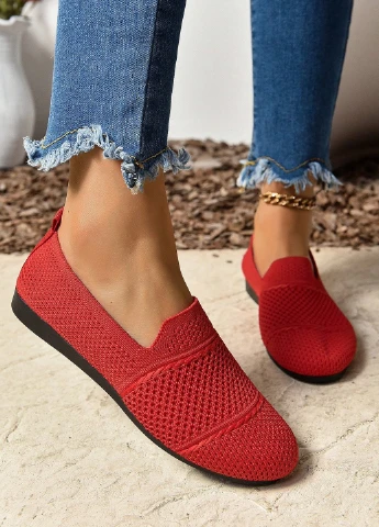 Красные слипоны SHEIN однотонные