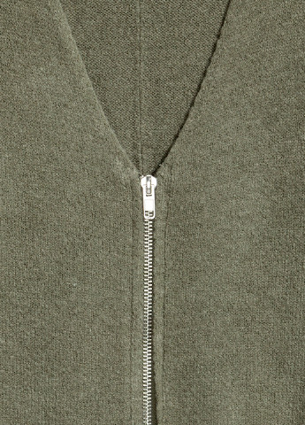 Оливковый (хаки) зимний кардиган H&M