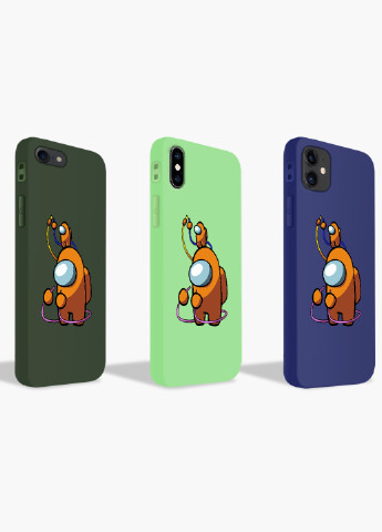 Чехол силиконовый Apple Iphone Xr Амонг Ас Оранжевый (Among Us Orange) (8225-2413) MobiPrint (219565626)