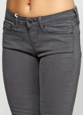 Темно-серые кэжуал демисезонные брюки Roxy