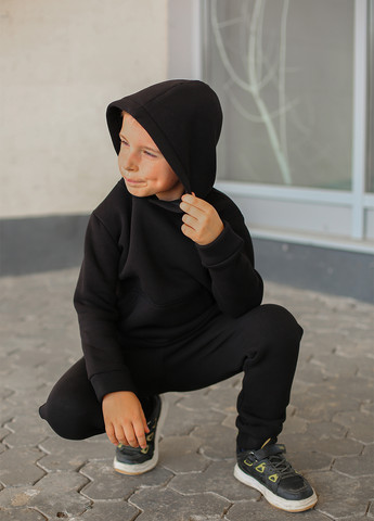 Чорний демісезонний костюм (худи, штани) BRAZERS