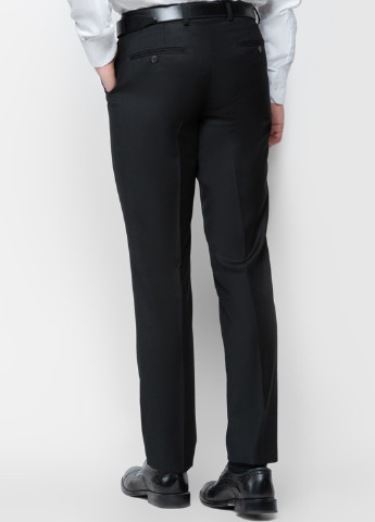 Черные классические демисезонные зауженные брюки Arber