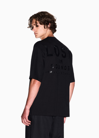 Черная футболка Armani Exchange