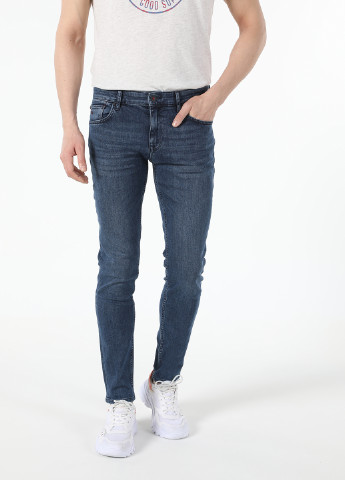 Темно-синие демисезонные скинни джинсы 041 DANNY Colin's