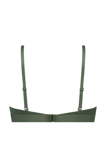 Темно-зелёный бралетт бюстгальтер Hunkemoller с косточками полиамид