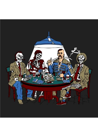 Чорна футболка "блекджек" black Klost