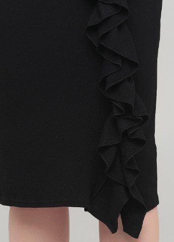 Черная кэжуал однотонная юбка PrettyLittleThing карандаш