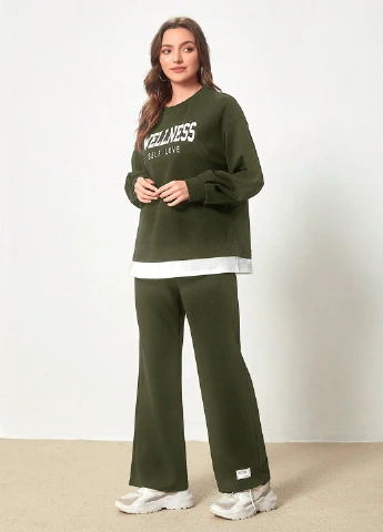 Костюм (свитшот, брюки) SHEIN (337991714)