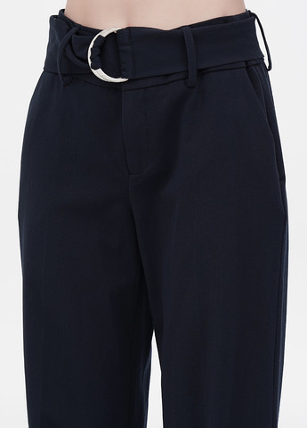 Темно-синие кэжуал демисезонные классические, прямые брюки Gestuz