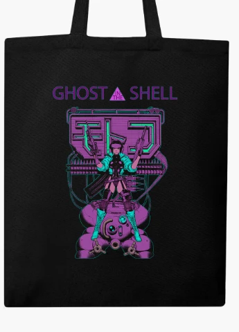 Эко сумка шоппер Мотоко Кусанаги Призрак в доспехах (Ghost in the Shell) (9227-2652-BK) MobiPrint (236265441)