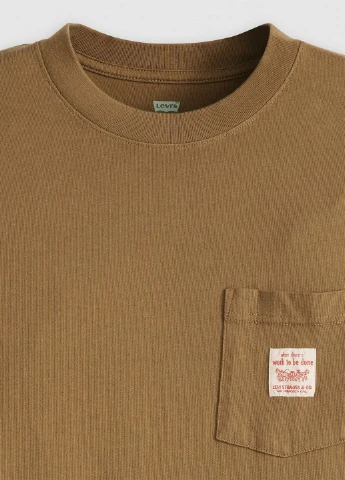 Светло-коричневая футболка Levi's