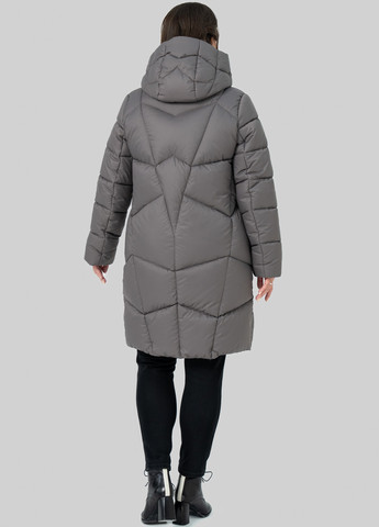 Серо-бежевый зимний Пуховик A'll Posa